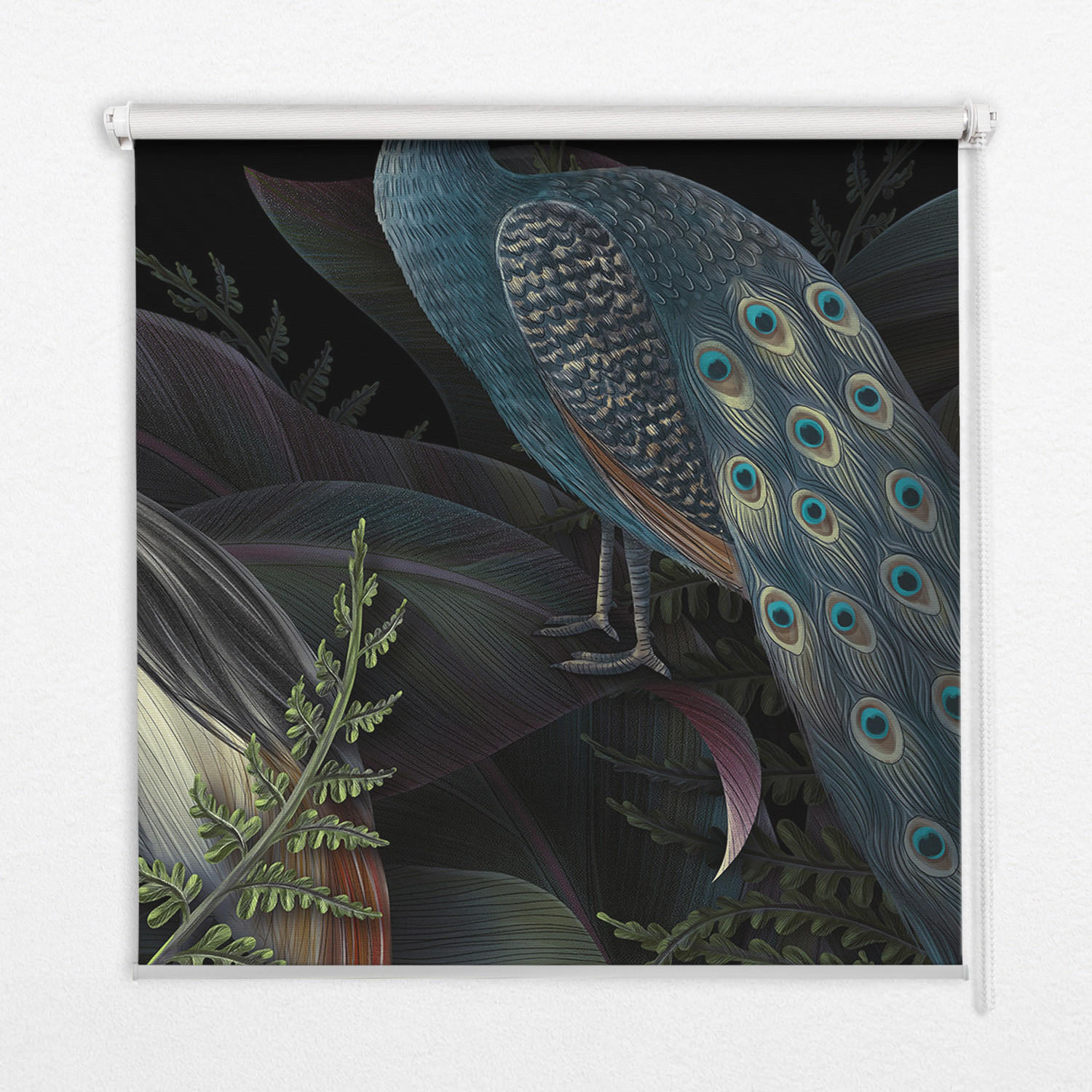 TULUP VNITŘNÍ roleta - okenní roleta - roleta - 100x100 cm - Ptáci v zelené