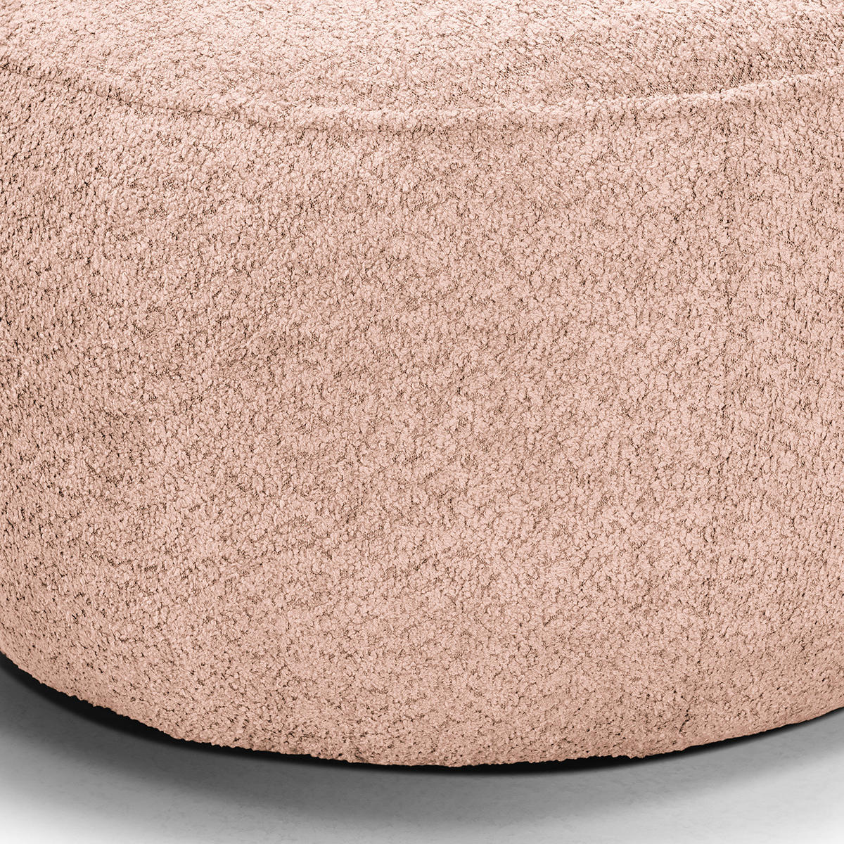 POLSTERHOCKER - Mauve/Schwarz, Kunststoff/Textil (59/45/59cm) - home24