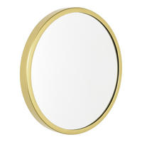 WANDSPIEGEL Rund Gold - Goldfarben, Metall (35/35/4cm) - LOFT42