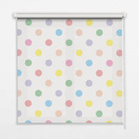 VNÚTORNÁ roleta - okenná roleta - roleta - 80x140 cm - Farebné bodky - zelená, plast (80/140/0.5cm) - TULUP