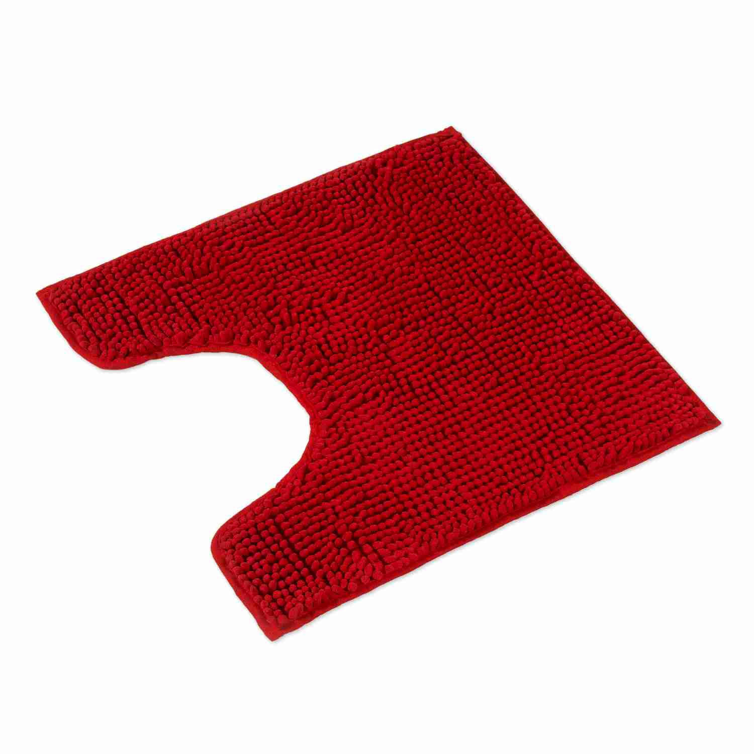 BADEMATTE MIT WC AUSCHNITT PARIS - Rot, Textil (45/45cm) - WohnDirect