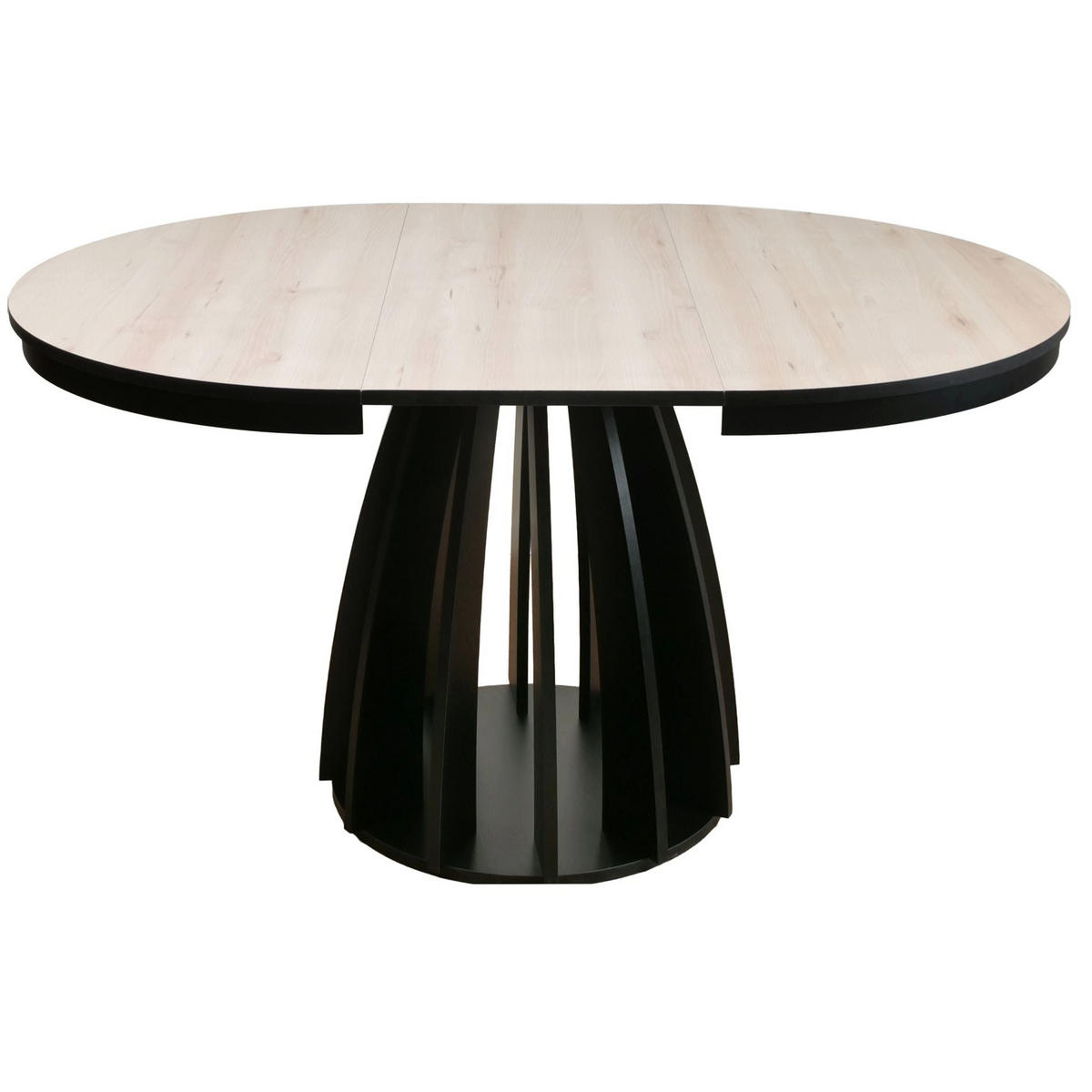 JEDÁLENSKÝ STÔL Diciffy rozkladací buk Scandic/čierna, 100 x 140 x 100 cm - čierna/farba duba, kompozitné drevo (100/100/74.5cm) - Selsey