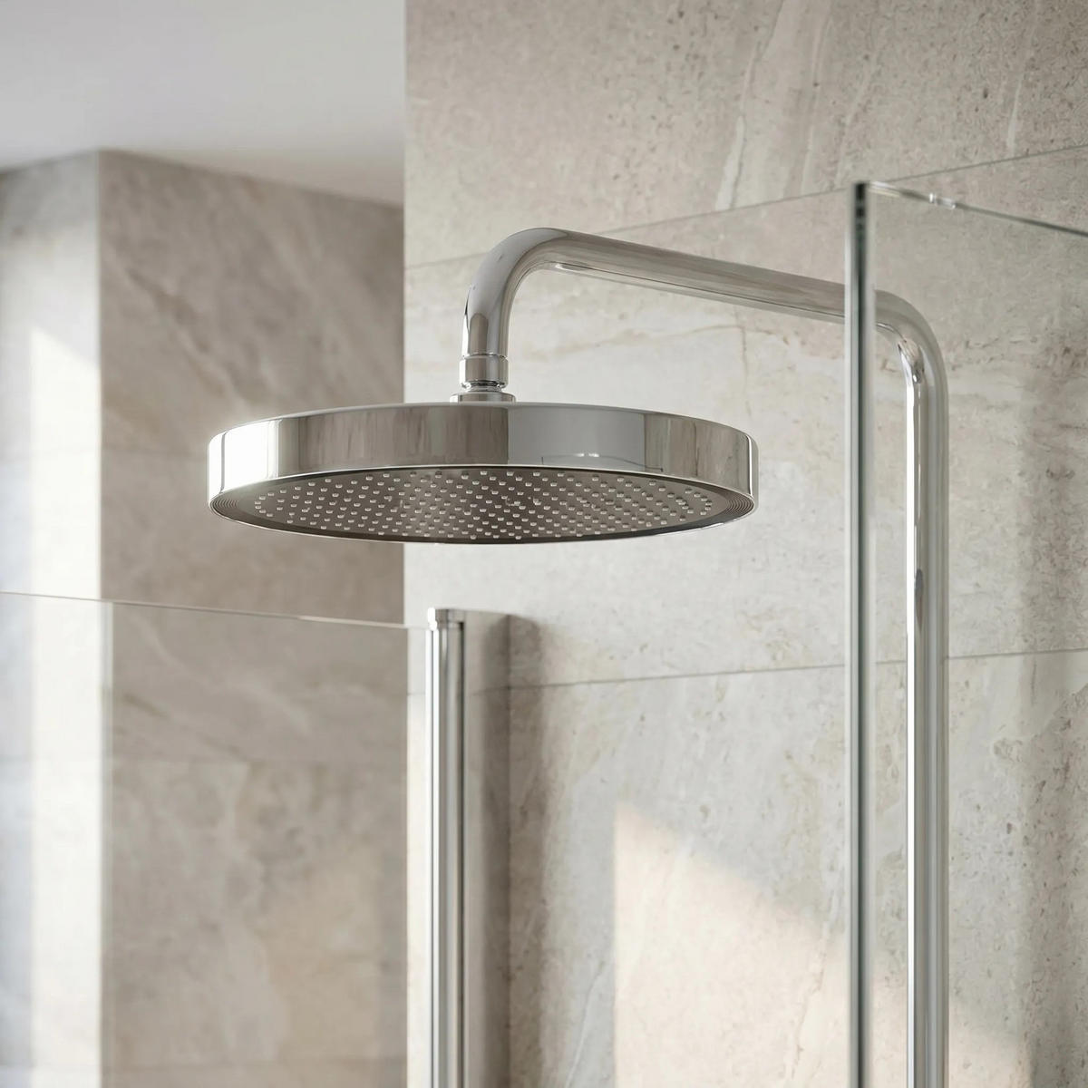 DUSCHGARNITUR Rea Vision Chrome - Chromfarben, Metall (28/114.5/14cm) - REA