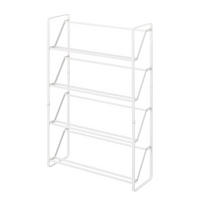 SCHUHREGAL aus Metall 53/17,5/80 cm - Weiß, Metall (17.5/80/53cm) - Yamazaki