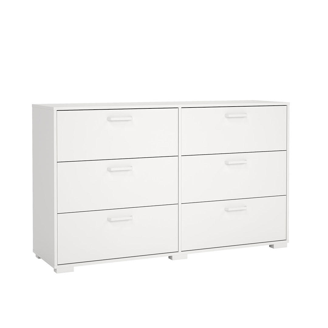 KOMMODE, Sofia, Weiß, Holzwerkstoff, 139 x 40 x 83 cm - Weiß, Holzwerkstoff (139/83/40cm) - ebuy24