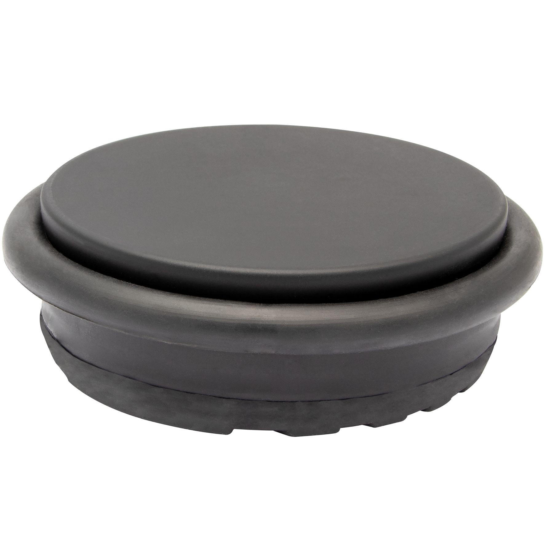 TÜRSTOPPER BIG DISK BLACK EH 5193 - Schwarz, Kunststoff (10/10cm) - WAGNER design yourself