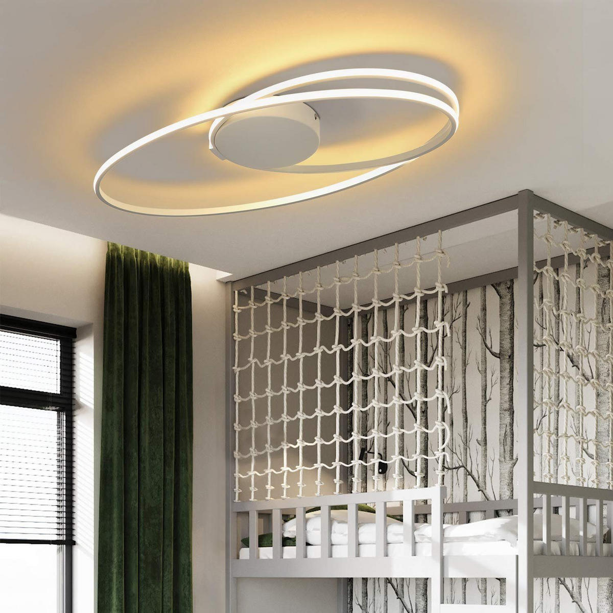 LED DECKENLEUCHTE Maki 59.5/32/10 - Weiß, Metall (59.5/32/10cm) - ZMH