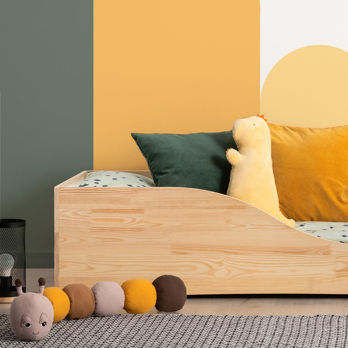 POSTEL 90/200 Ludmilla Přírodní dřevo - hnědá, dřevo (90/200cm) - Petits-meubles