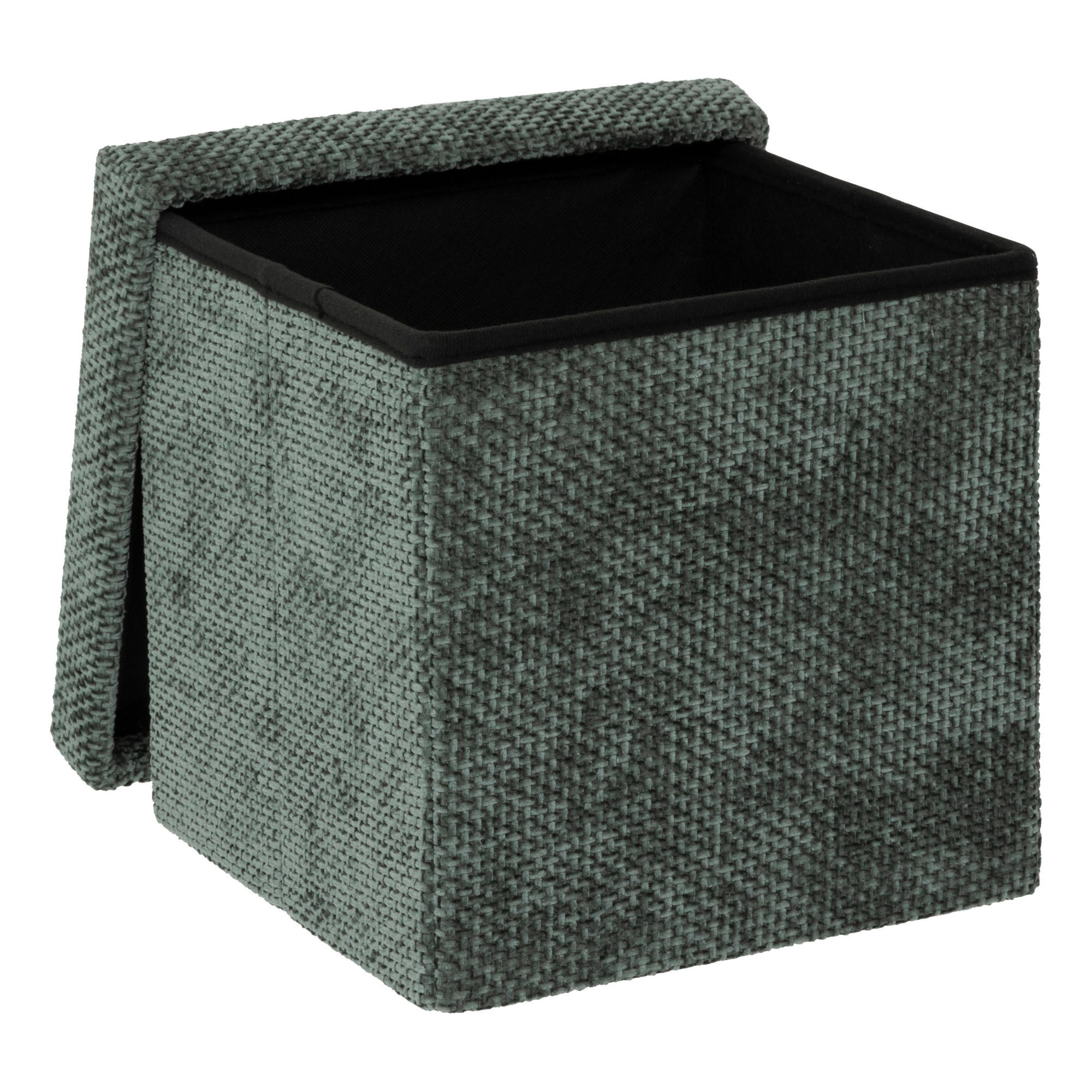 SAMTPOUF Velvy 31/31/31 cm - Grün, Holzwerkstoff (31/31/31cm) - 5five Simply Smart