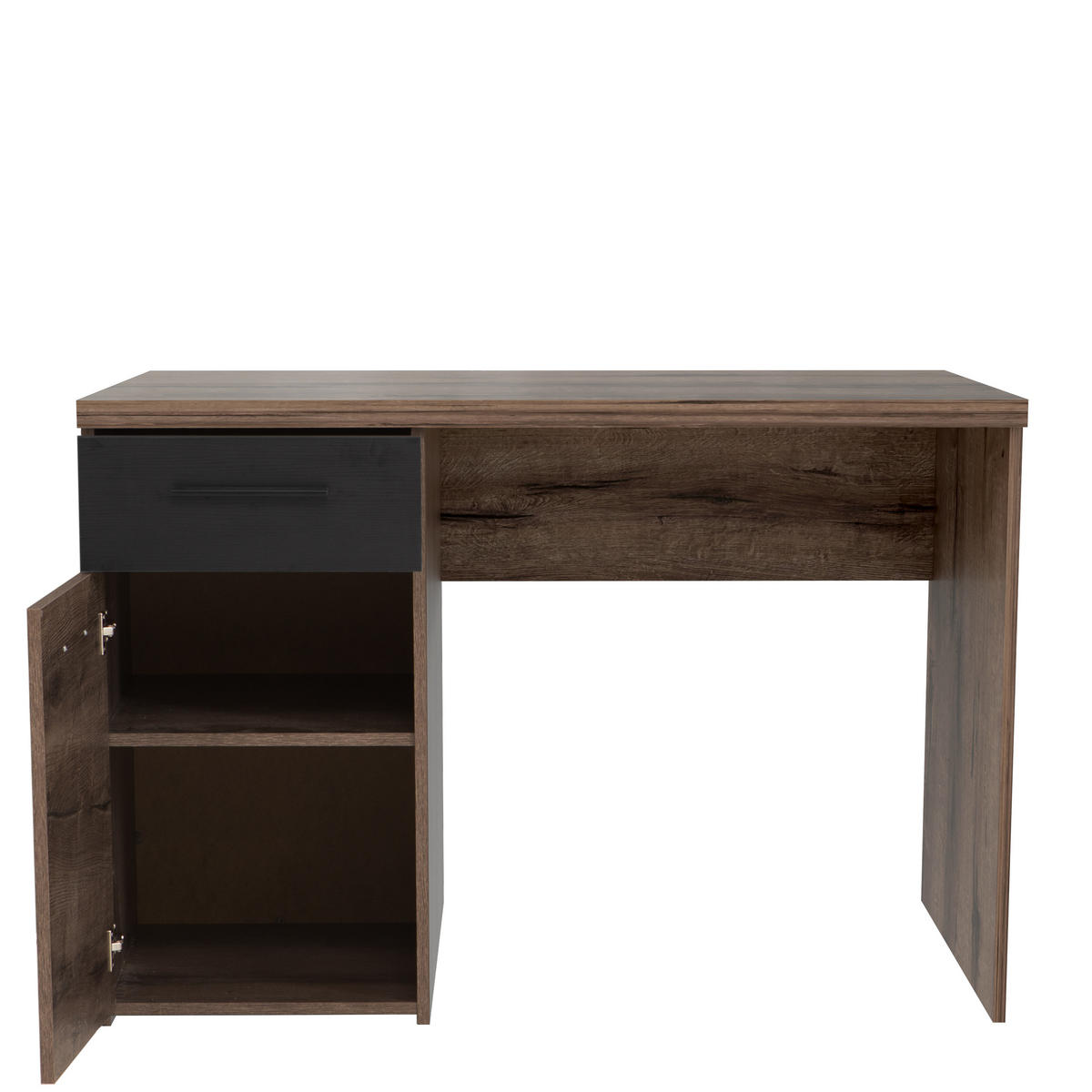 JUGENDZIMMER Jacky in Schlammeiche mit Schwarzeiche 9 teilig - Braun, Holzwerkstoff (120/200/80cm)
