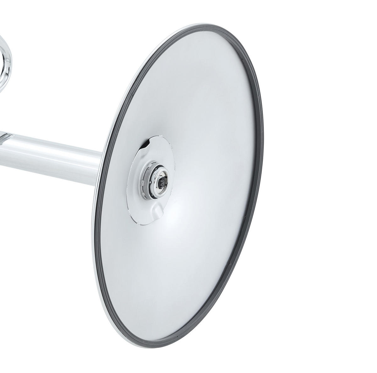 BARHOCKER höhenverstellbar & 360° drehbar 2er-Set Stoff Hellgrau - Hellgrau, Metall (37.6/118/45.1cm) - Meubliv