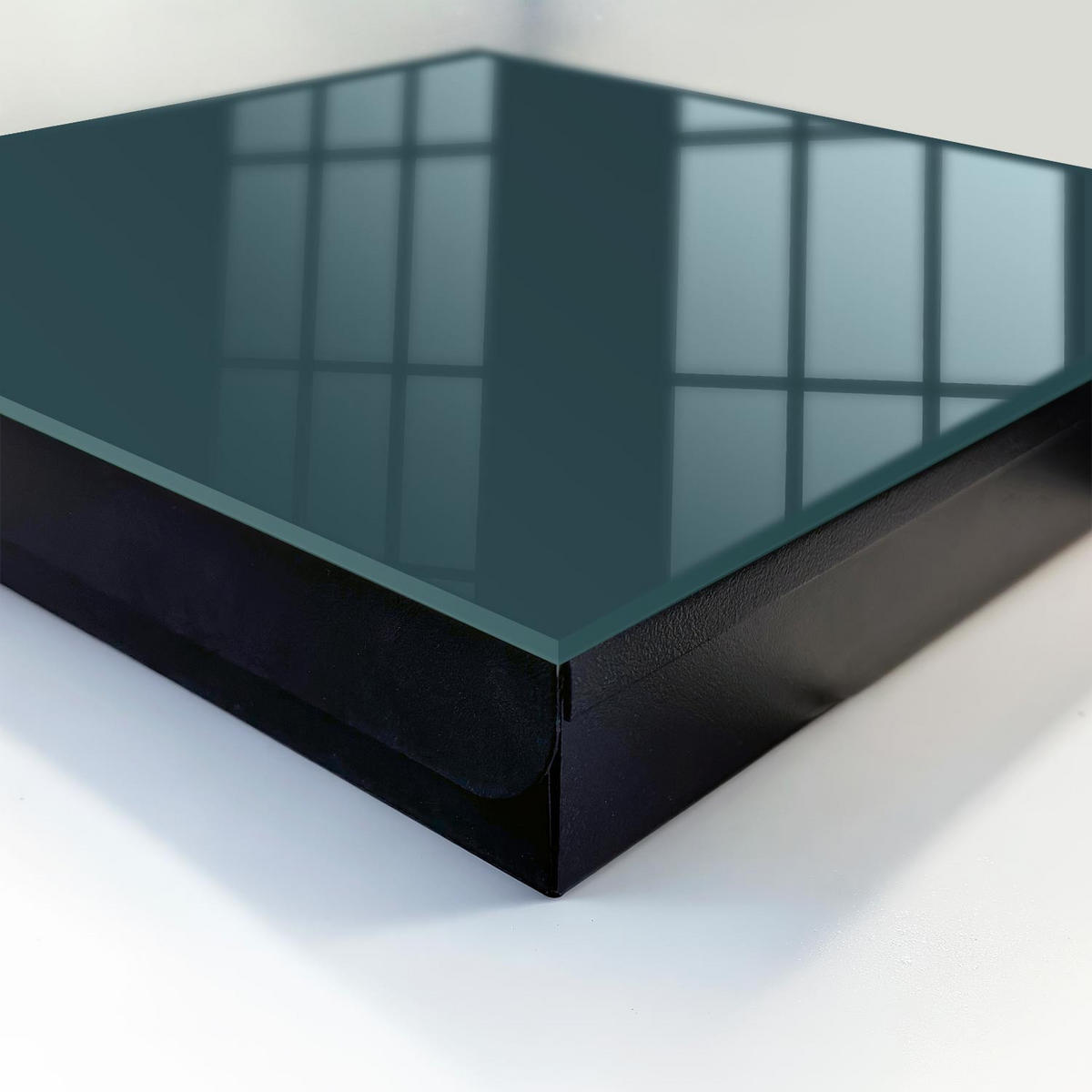 SCHLÜSSELBOX Schwarz 30x30 cm- Türöffnung nach rechts - Türkis - Türkis, Metall (30/30/5cm) - TULUP