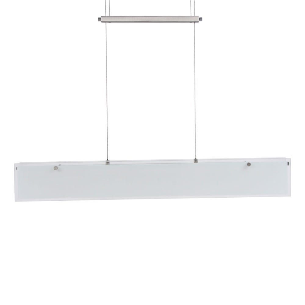 HÄNGELEUCHTE FARIO Edelstahl Weiß - Weiß, Glas (86/9.2/150cm)