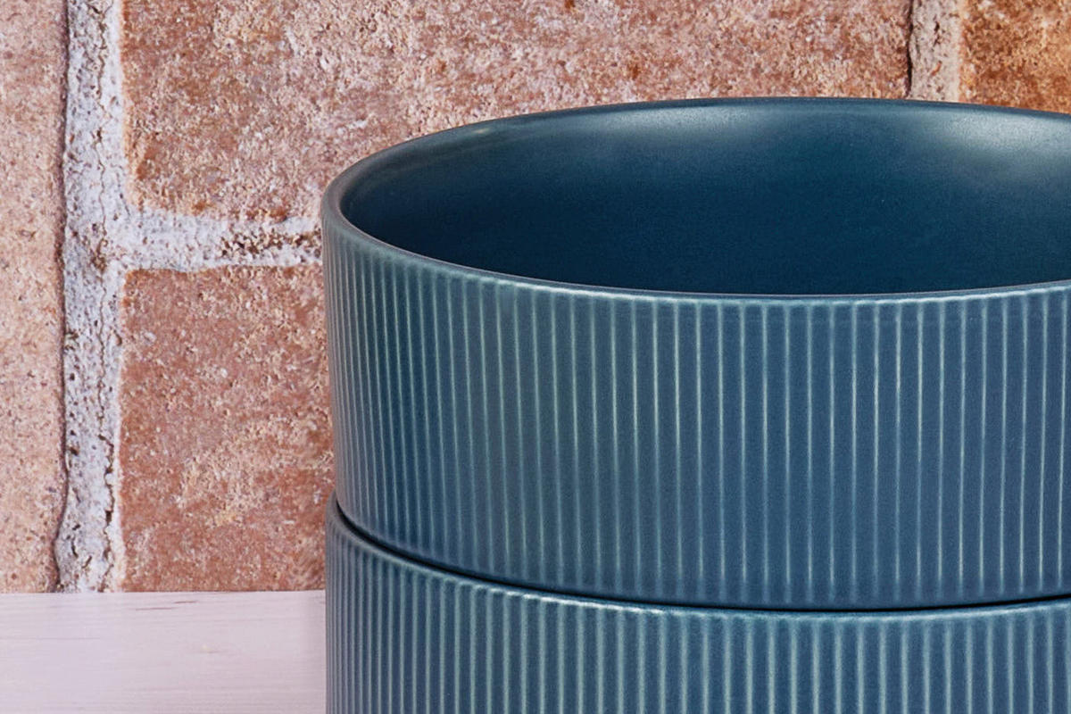 SCHALEN Scandi Ø16,5cm - 4er-Set - Marineblau - Blau, Keramik (16.5cm) - Björn