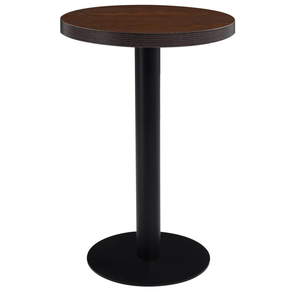 Deluke Bistrotisch Schwarz 50x75x50 cm