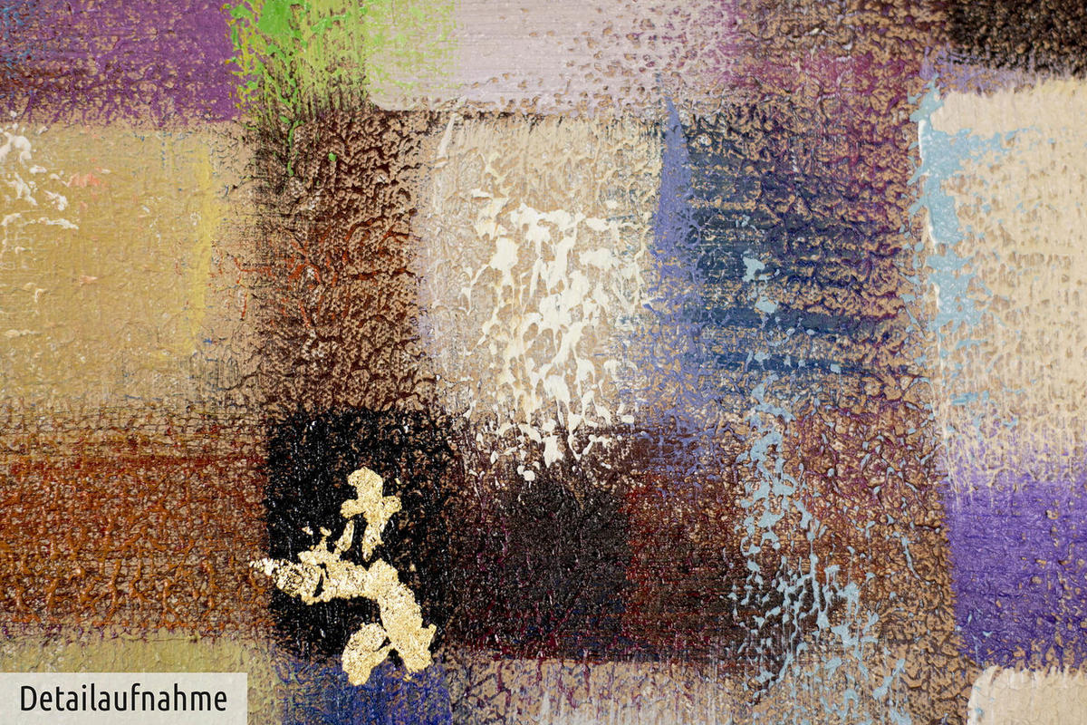 ACRYLBILD HANDGEMALT 100/75 cm - Multicolor, Holz/Textil (2.5/75cm) - KUNSTLOFT