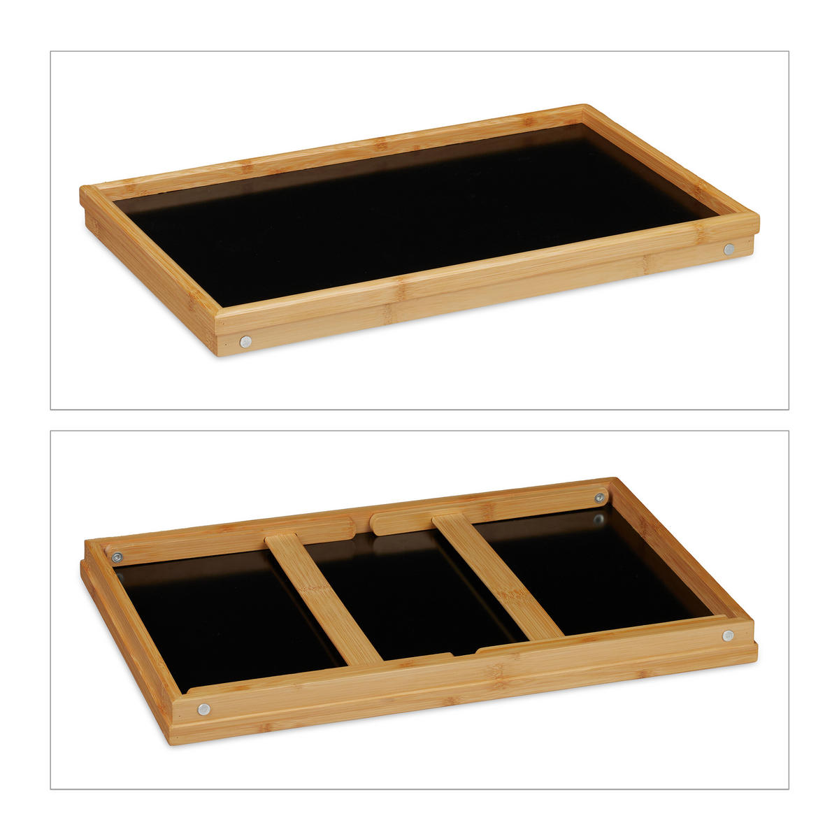 NOČNA mizica - svetlo rjava, leseni material/les - Relaxdays