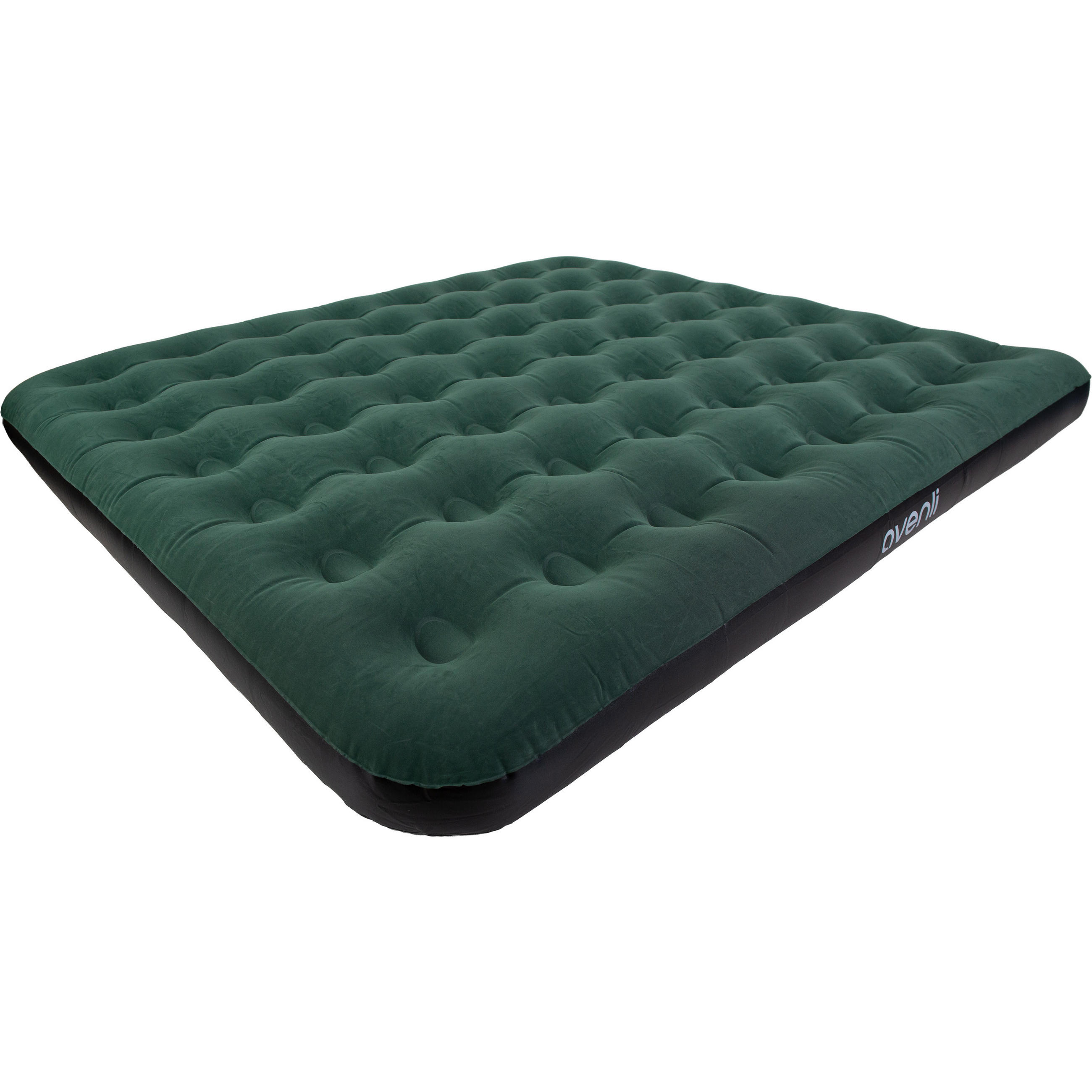 LUFTBETT Luftmatratze 2-3 Personen Camping CloudCoil grün 203x183x22cm - Grün, Kunststoff (183/203cm) - Avenli