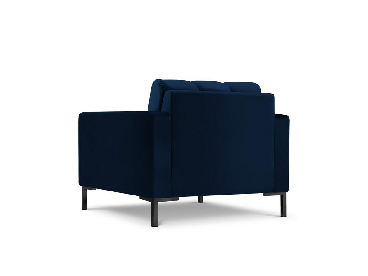 SESSEL Mamaia aus Samt königsblau - Blau, Textil (92/75/87cm) - Micadoni