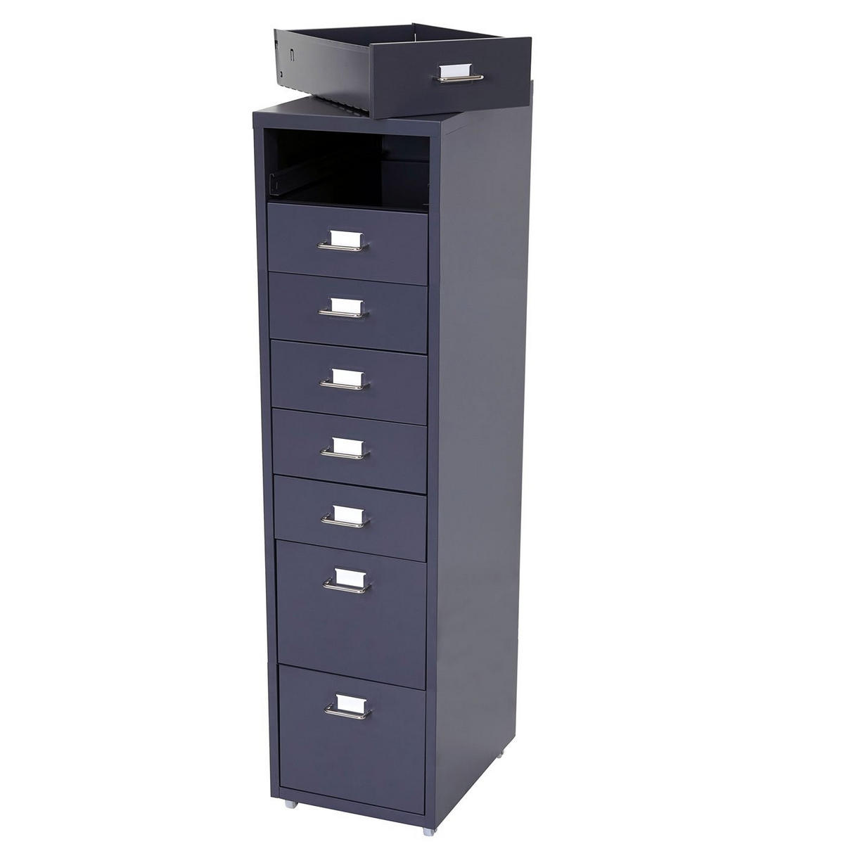 ROLLCONTAINER Anthrazit - Anthrazit, Metall (28/110/41cm) - MCW