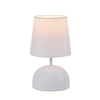 LED stolní lampa FOX II 14/14/24,5 cm - bílá, kov (14/14/24.5cm) - Nettlife