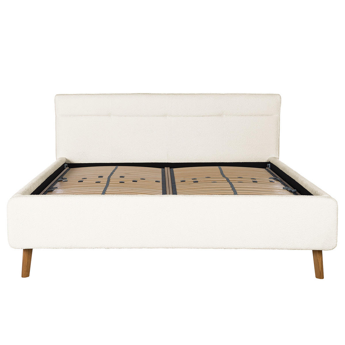 POLSTERBETT - Weiß, Textil (180/200cm) - home24