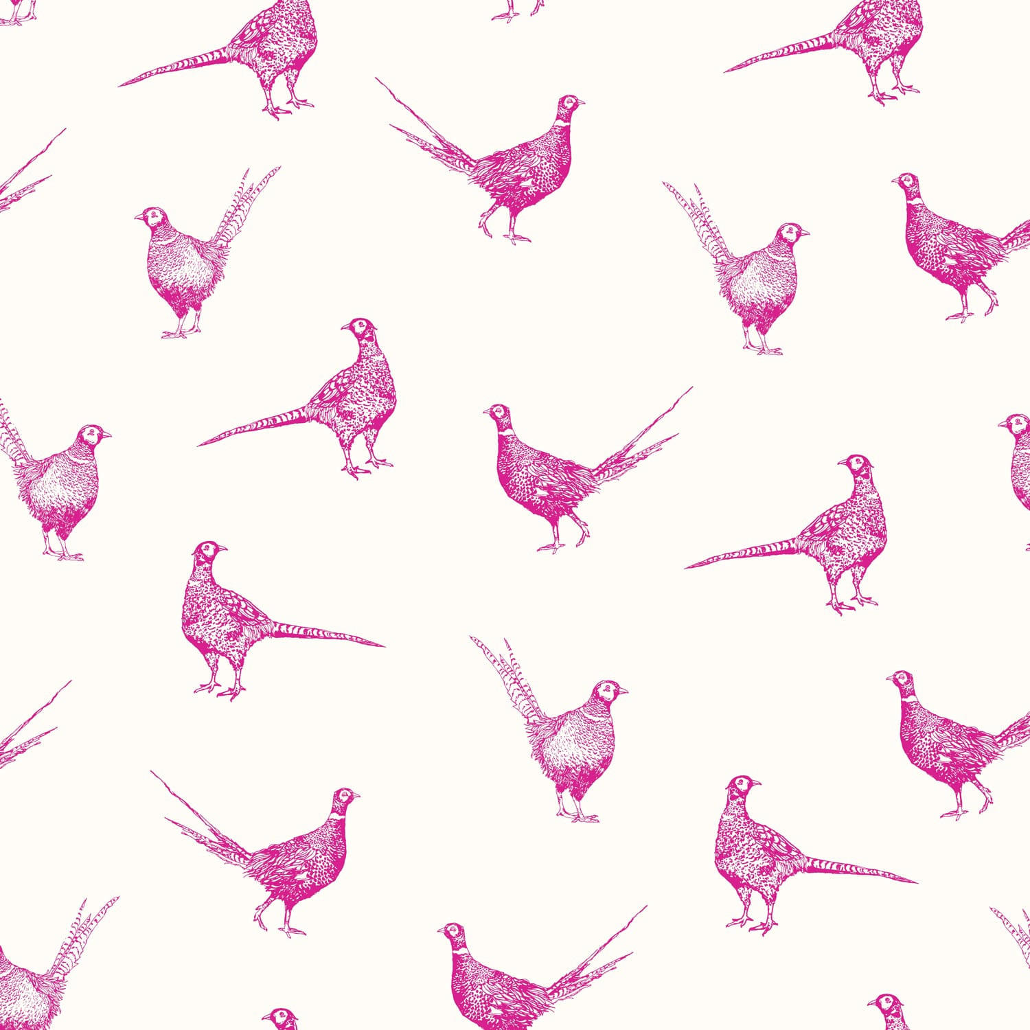 FOTOTAPETE - Pinkfasan - Pink, Papier/Kunststoff (52/1000cm) - Joules