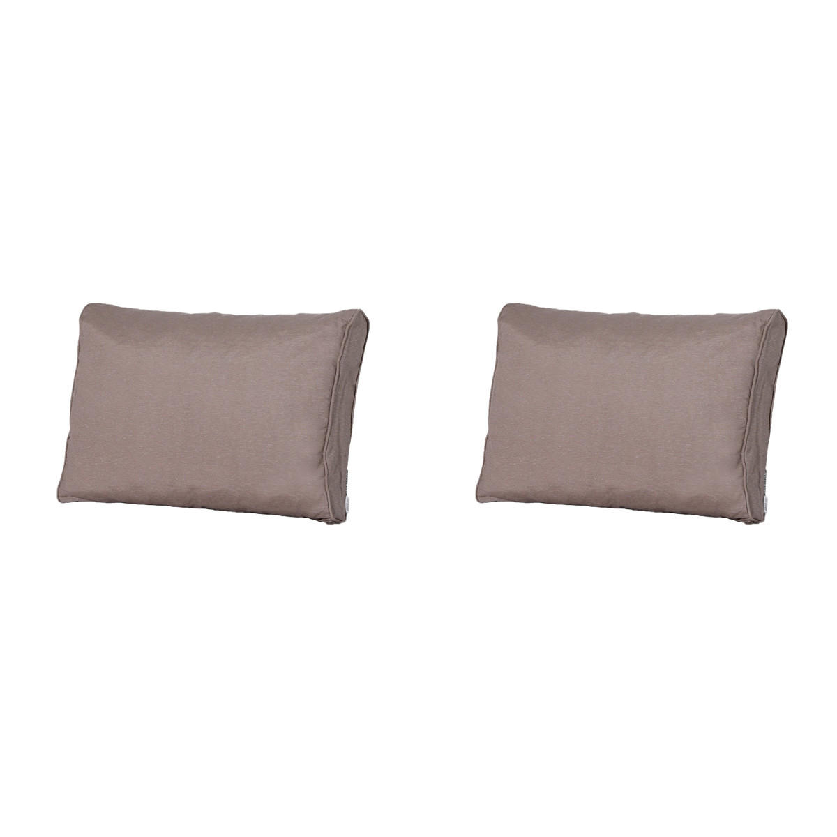 RÜCKENKISSEN Panama 40/60 cm 2er-Set - Taupe, Textil (60/8/40cm) - Madison