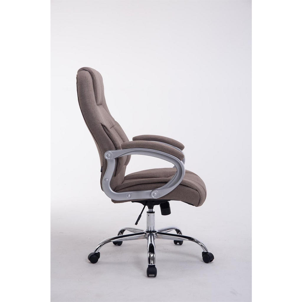 Thumbnail - TPFLiving Bürostuhl, Taupe, Textil, 66x122x70 cm, Arbeitszimmer, Bürostühle, Drehstühle