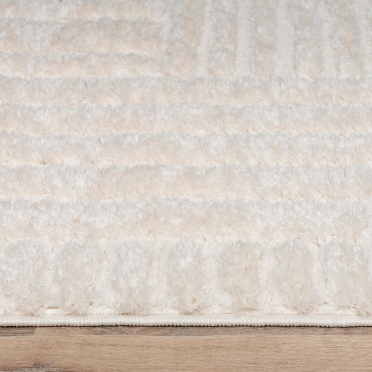 HOCHFLORTEPPICH 160/220 cm Palma 333 - Weiß, Textil (160/220cm) - Paco Home