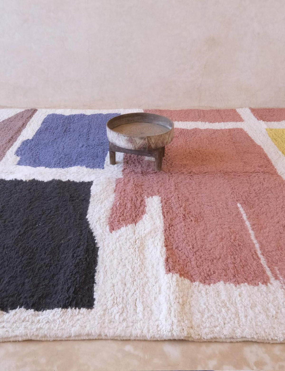 BERBERTEPPICH grafisch Wolle 246x 348 cm - Multicolor, Naturmaterialien (246/348cm) - AFK Living