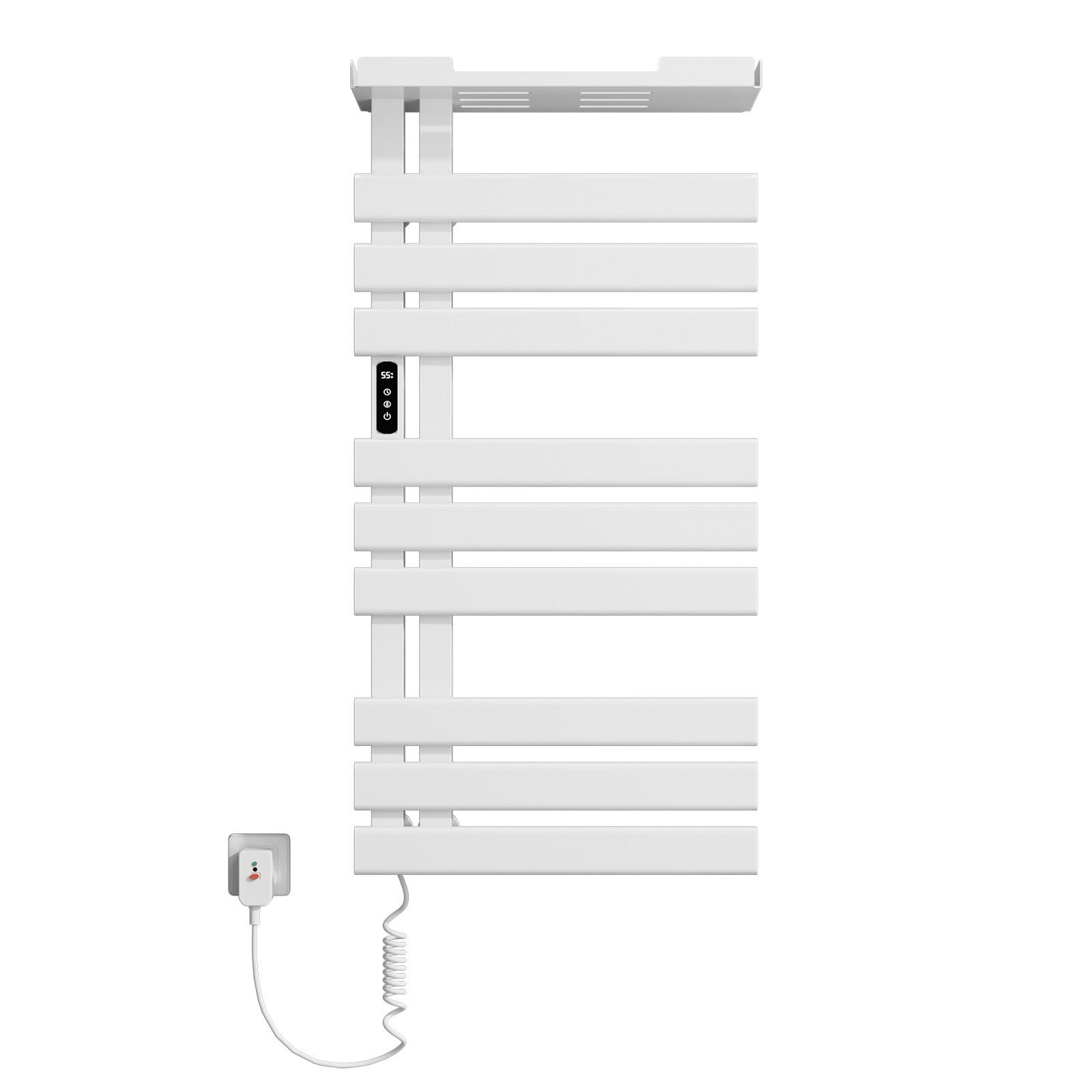HEIZKÖRPER Elektrisch 100/50 cm Weiß 335 W mit WLAN, Ablage und Carbon-Heizung - Weiß, Metall (50/100/18.5cm) - S'AFIELINA