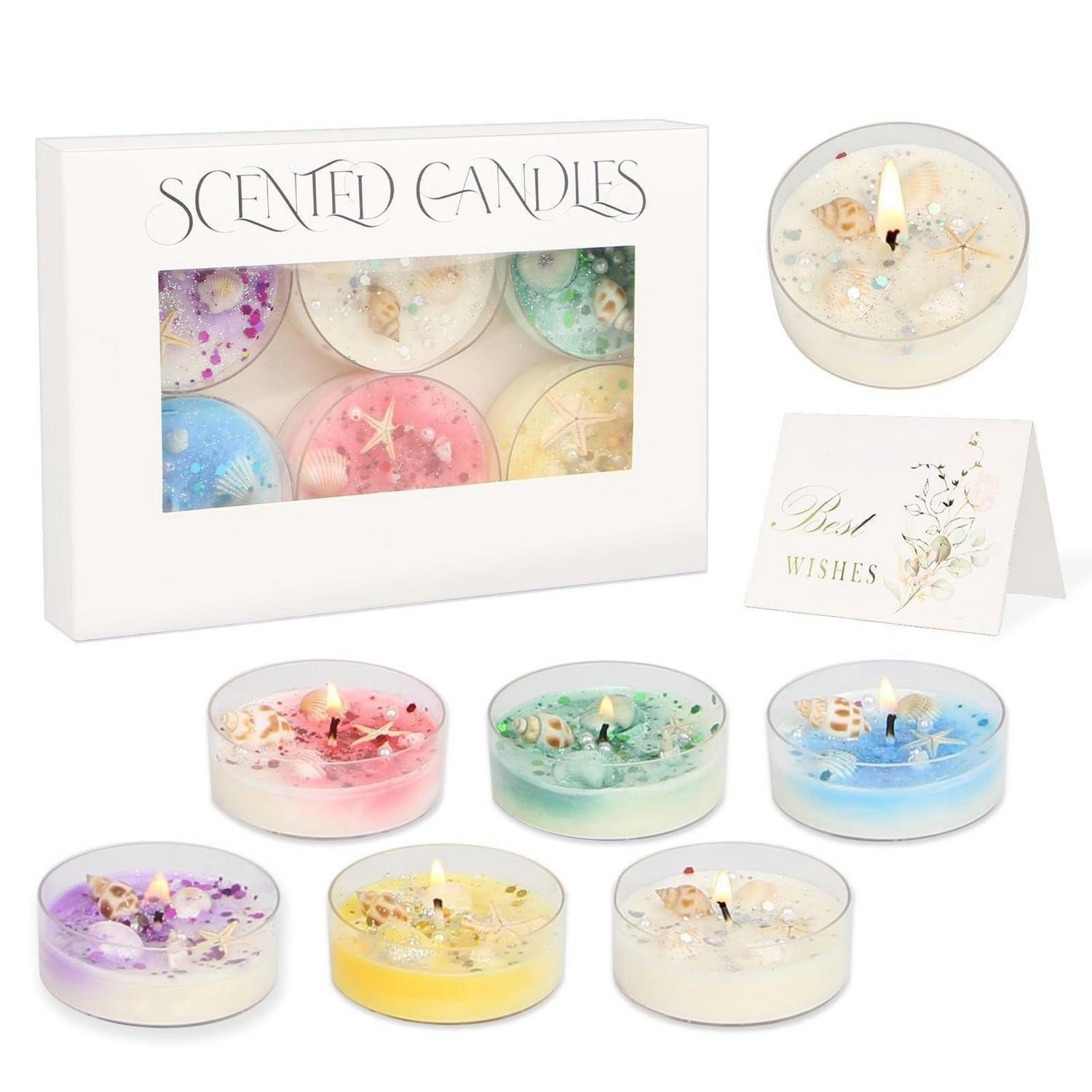 DUFTKERZEN 6-teiliges Set Sojawachs Aromatherapie Geschenkset - Multicolor, Paraffin (2.8cm)
