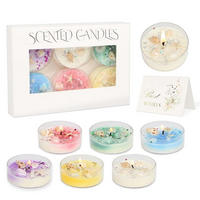 DUFTKERZEN 6-teiliges Set Sojawachs Aromatherapie Geschenkset - Multicolor, Paraffin (2.8cm)