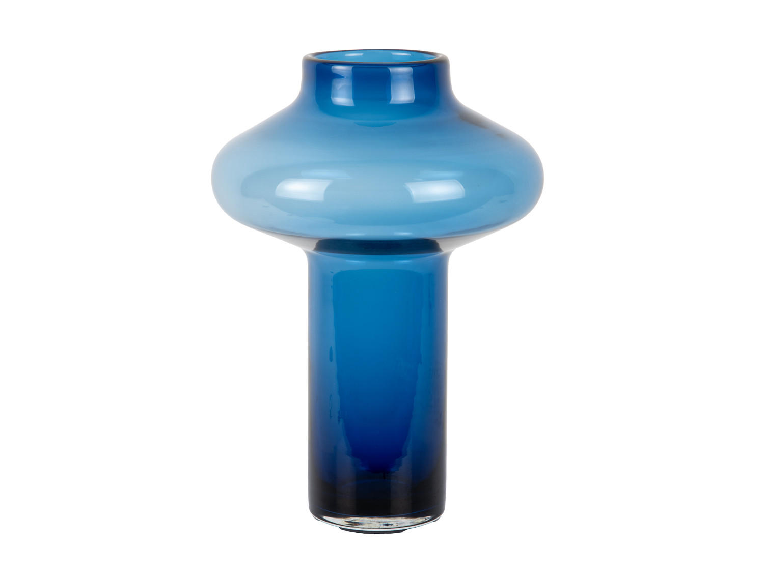 VASE Asombroso Blau 20/20/37 cm - Blau, Glas (37cm) - Present Time
