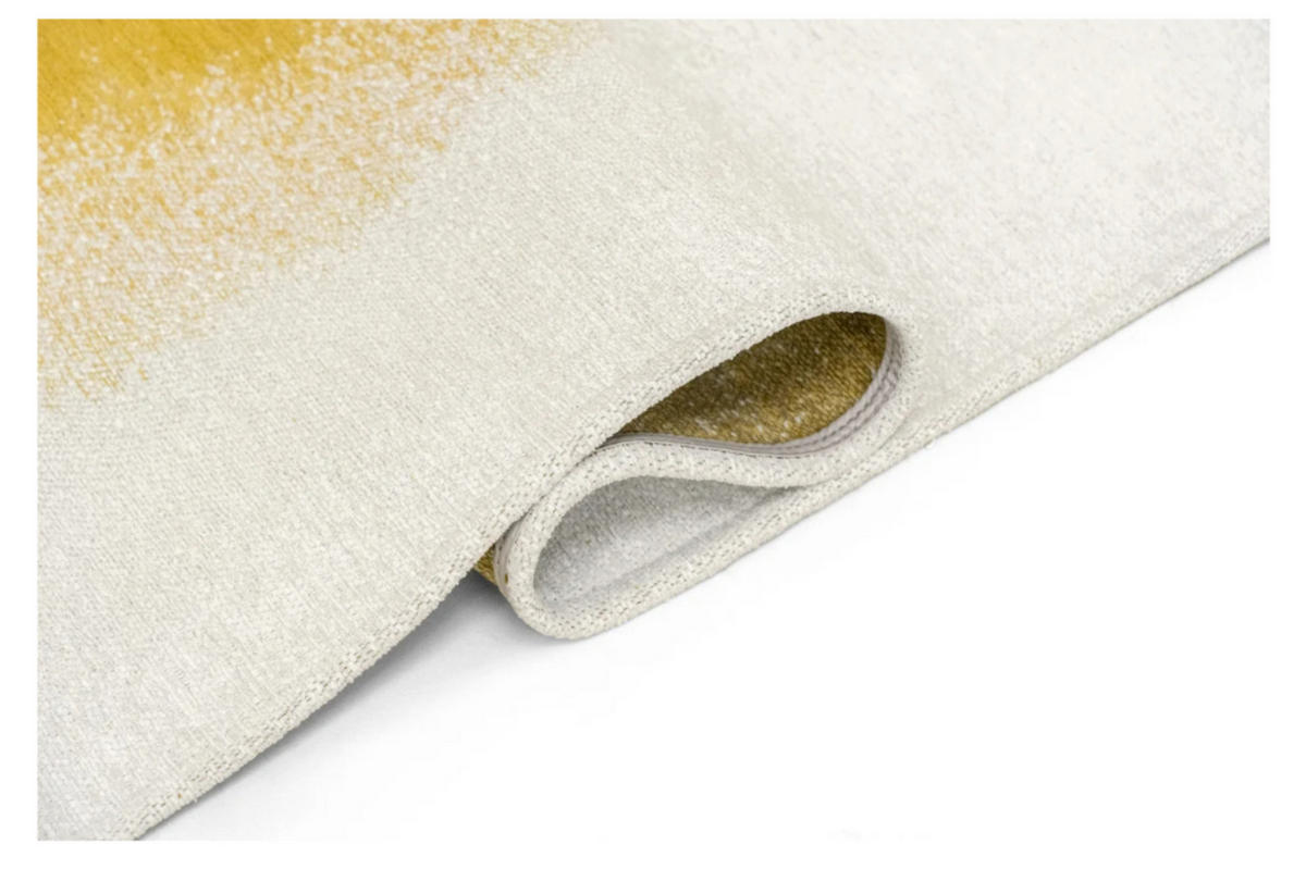 TEPPICH modern Flachgewebe GLOBE Gelb 240 x 340 cm - Gelb, Textil (240/340cm) - Novatrend