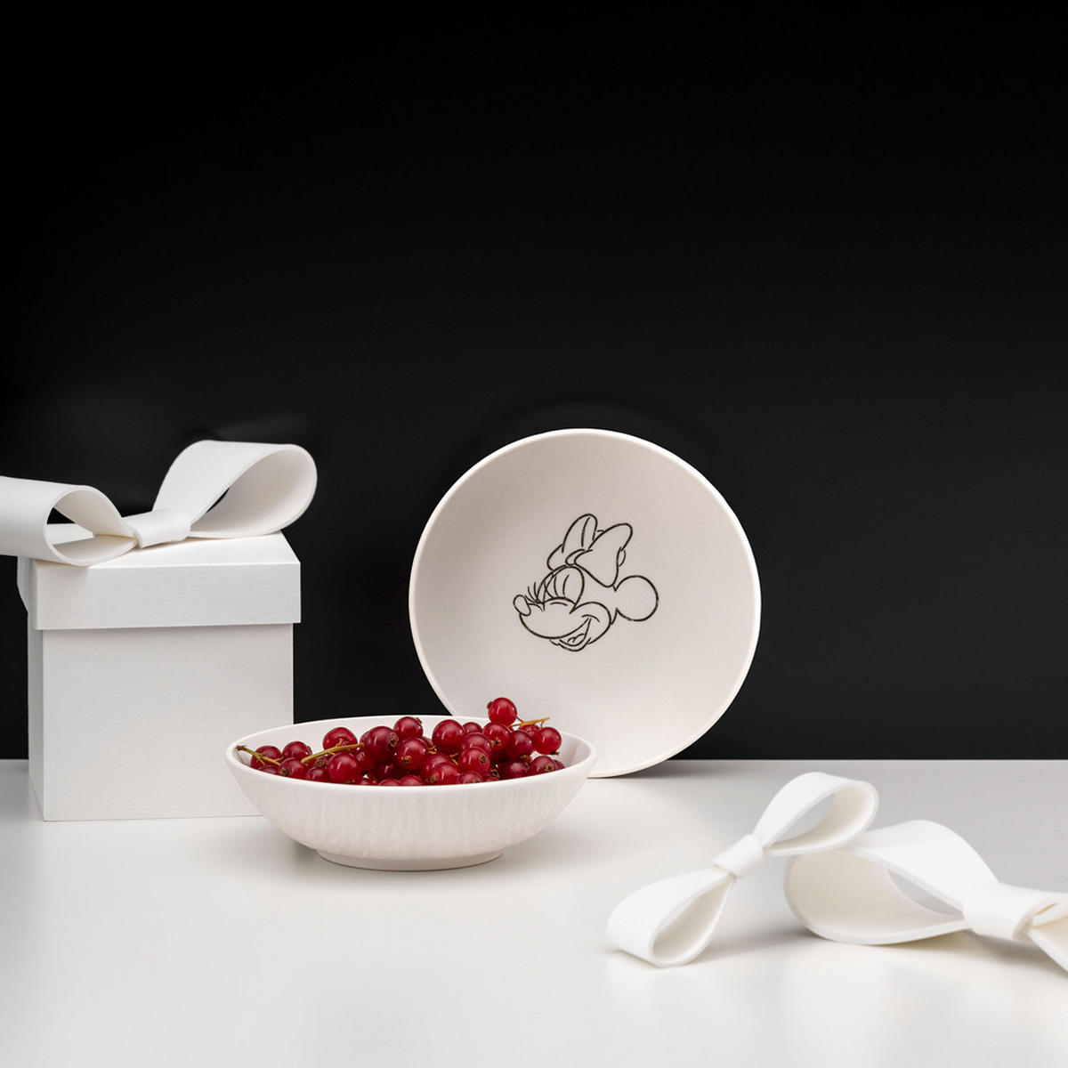 DESSERTSCHALEN Manufacture Rock Blanc - Mickey Mouse weiß ø 13,2 cm 6er Set - Weiß, Keramik (13.2cm) - Villeroy & Boch