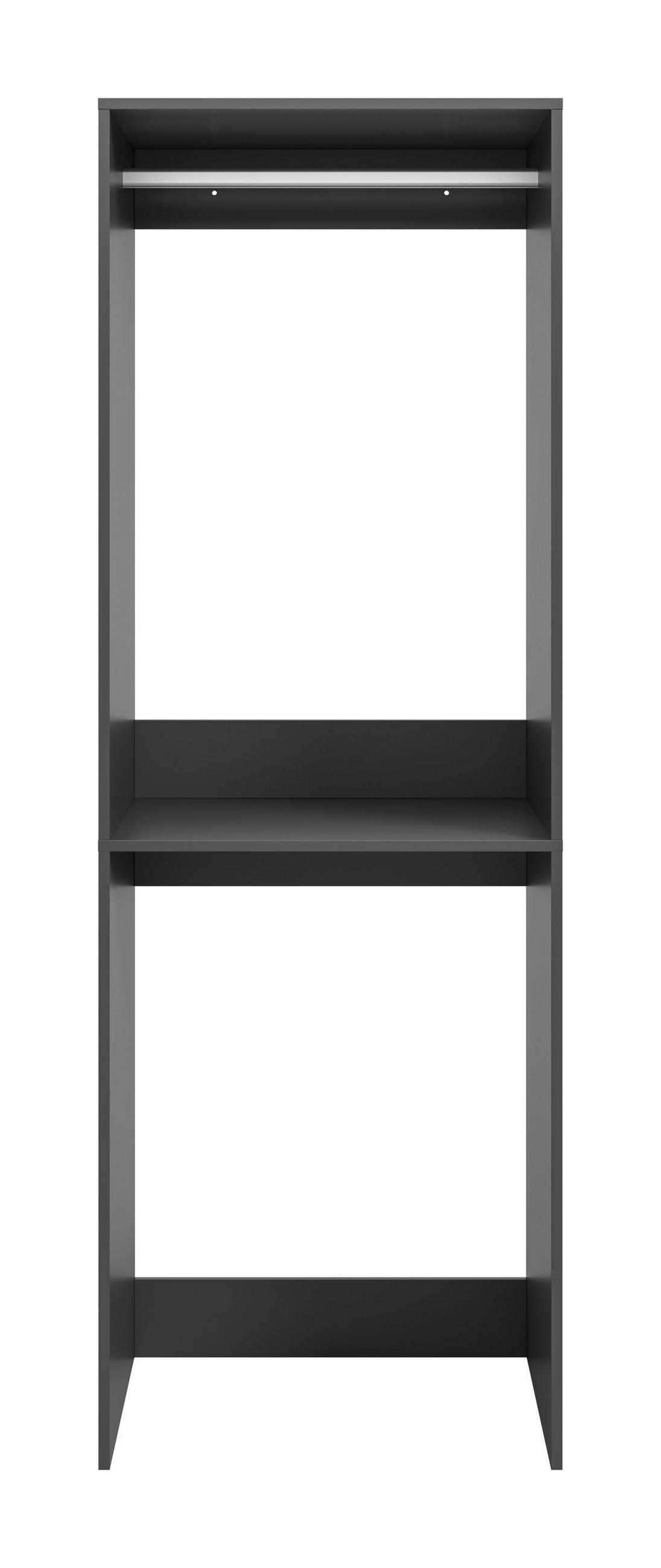 WASCHMASCHINENSCHRANK FREE (B/H/T: ca. 66/195/66 cm) in anthrazit/anthrazit - Anthrazit, Holzwerkstoff (66/195/66cm)
