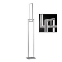 LED STEHLEUCHTE Metall Silber Matt - Silberfarben, Metall (22/18/146cm) - Wofi