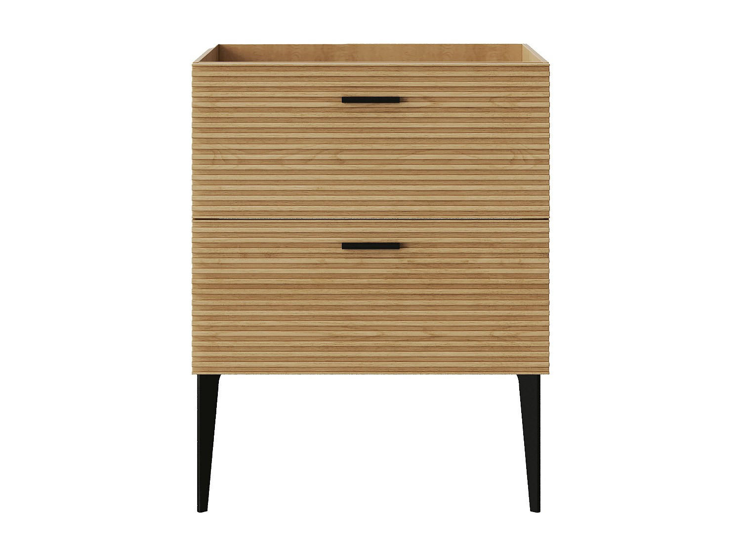 WASCHBECKENUNTERSCHRANK - 60 cm x 46 cm - holz - naturfarben hell Sarone - Naturfarben, Holz (60/55/46cm) - Vente-Unique