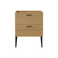 WASCHBECKENUNTERSCHRANK - 60 cm x 46 cm - holz - naturfarben hell Sarone - Naturfarben, Holz (60/55/46cm) - Vente-Unique