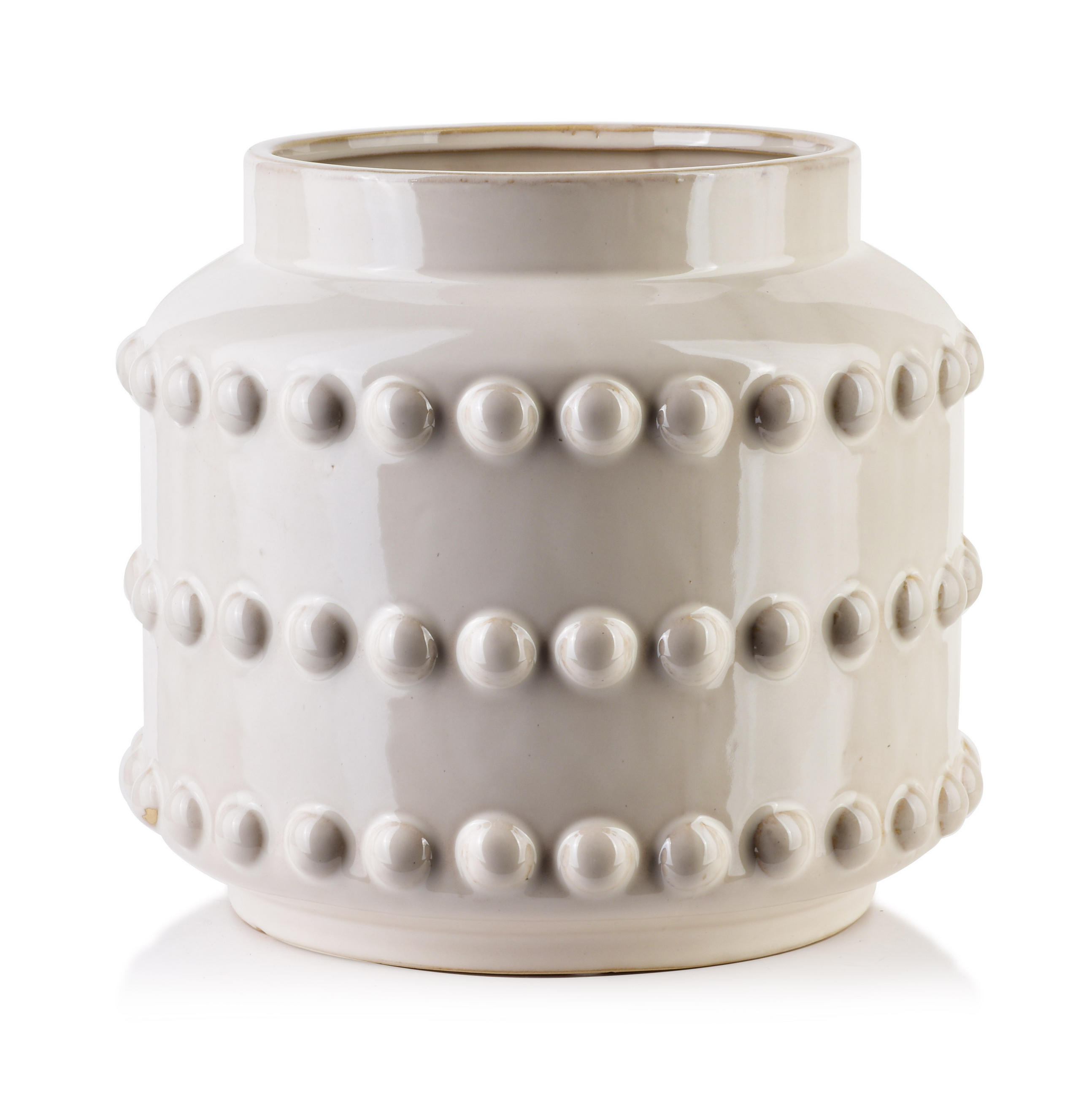 VASE Migliore Beige 25/25/22.5 cm Keramik - Beige, Keramik (22.5cm) - Mondex