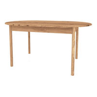 TISCH OVAL INA Wildeiche - Beige, Holz (180/80/77cm) - byoak