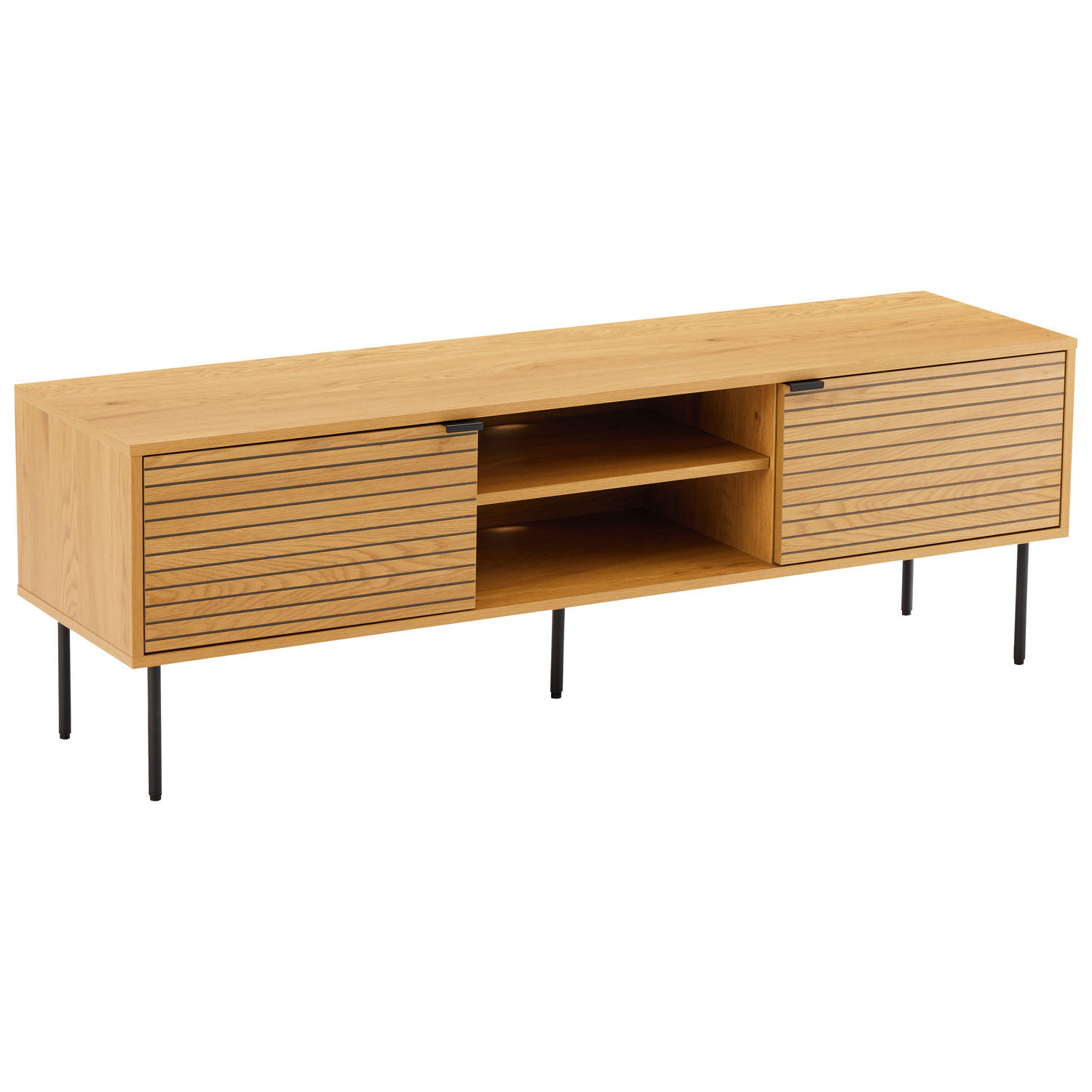 TV-MÖBEL Stinna 150/40/50 cm - Braun, Holzwerkstoff (40/50/150cm) - Happy Garden