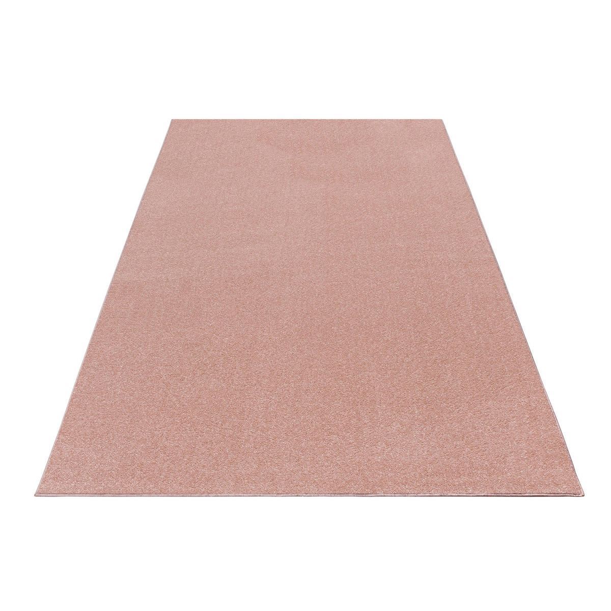 TEPPICH Kurzflor Uni Polypropylen Wohnzimmer Rosa Läufer 80x150 - Rosa, Textil (80/150cm) - KADIMA DESIGN