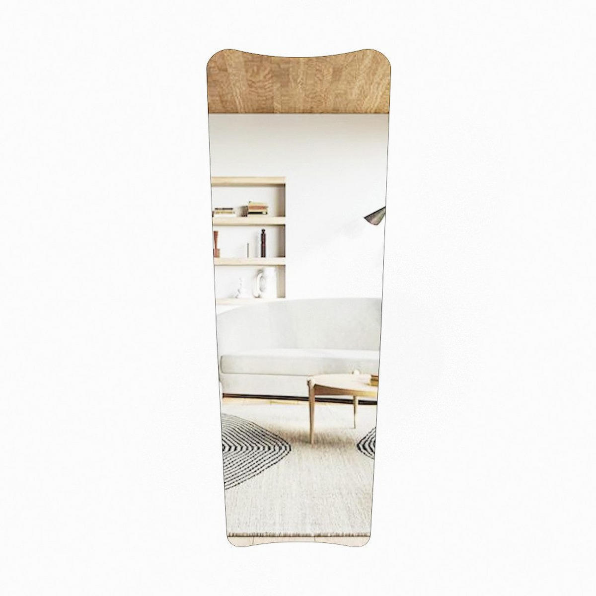 GANZKÖRPERSPIEGEL 54 x 150 cm Schwarz Stand- & Wandspiegel - Transparent/Schwarz, Glas (54/150/2cm) - Ibonto