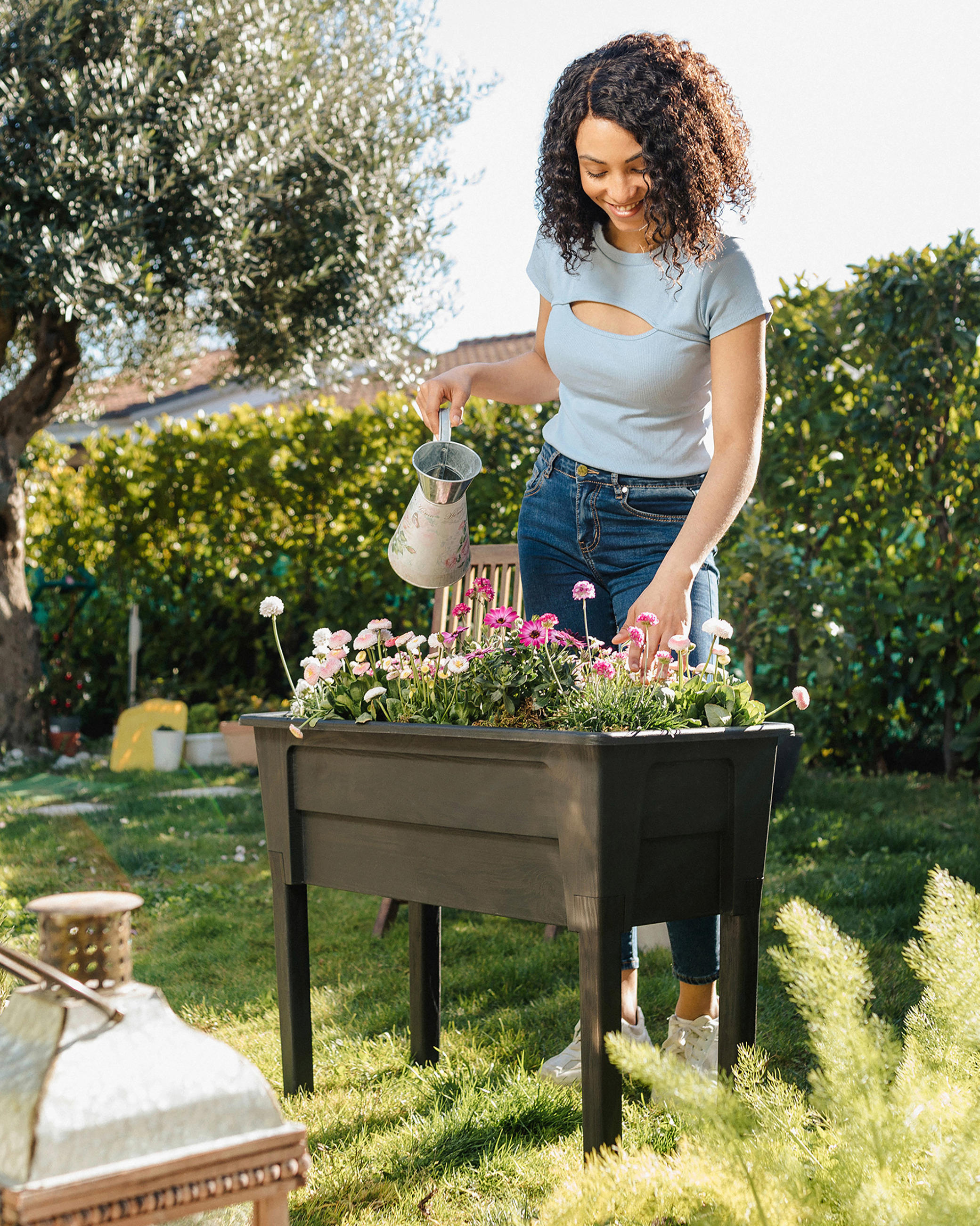 pestovanie rastlín vo vyvýšených kvetináčoch