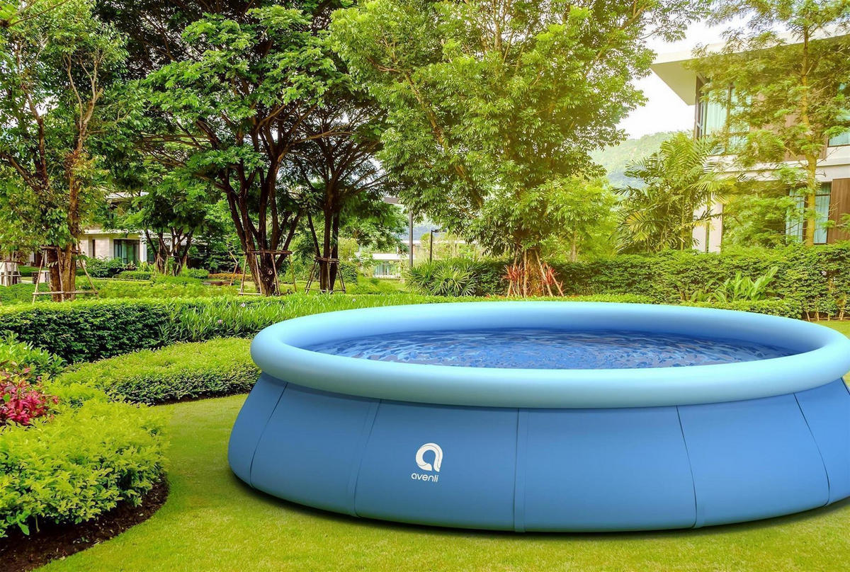 POOL Komplettset Aufstellpool Prompt Set rund 420 x 84 cm blau mit Filterpumpe - Blau, Kunststoff (420/84/420cm) - Avenli