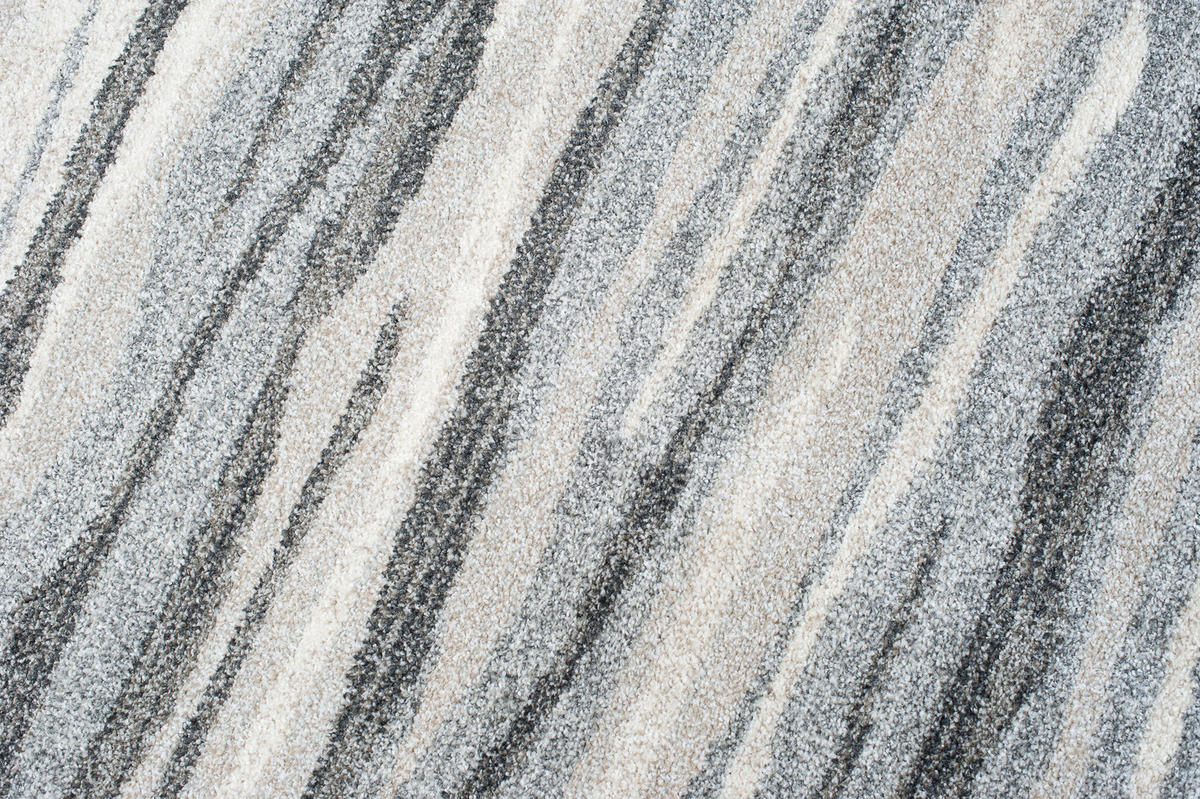 TEPPICHLÄUFER SARI grau abstrakt 70/500 cm - Grau, Textil (70/500cm) - Tapiso