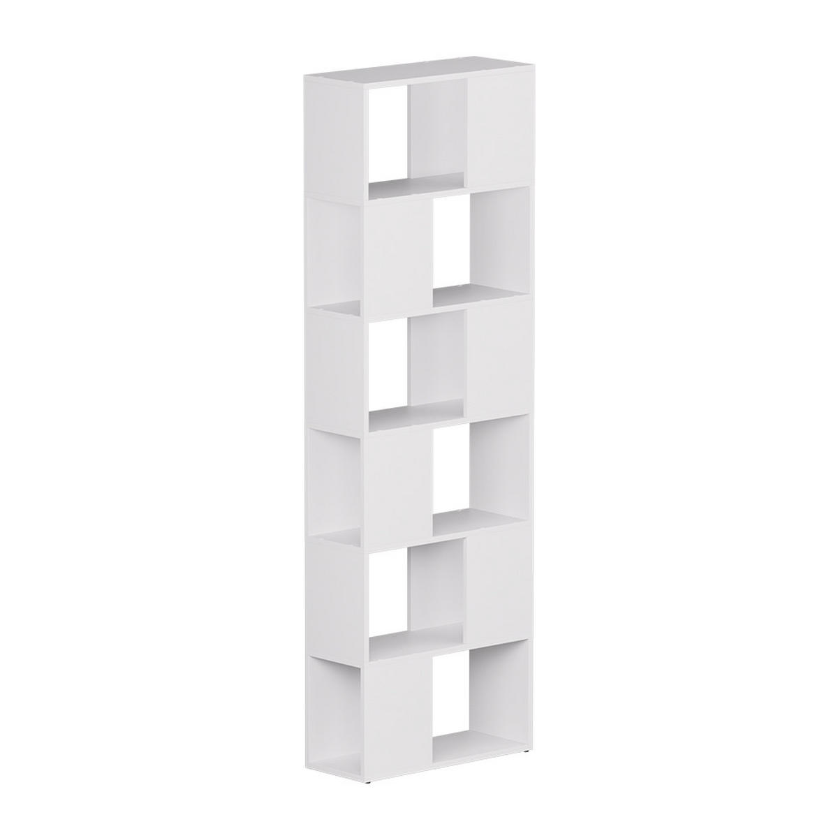 RAUMTEILER Eneos Weiß 60 x 186 cm - Weiß, Holzwerkstoff (60/186/24cm) - Vicco